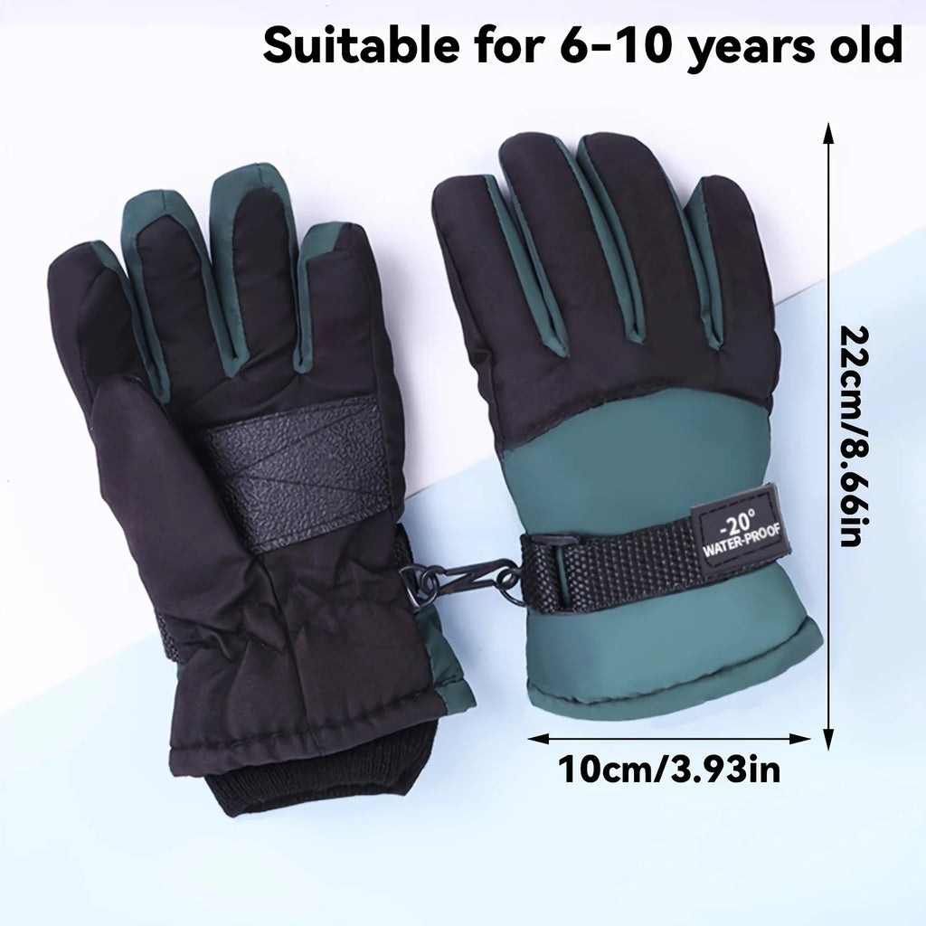 Gants de ski enfant chauds et antidérapants