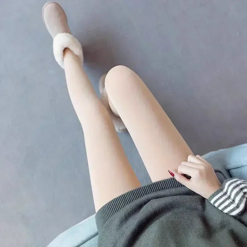 Collants thermiques doublés polaire – femme