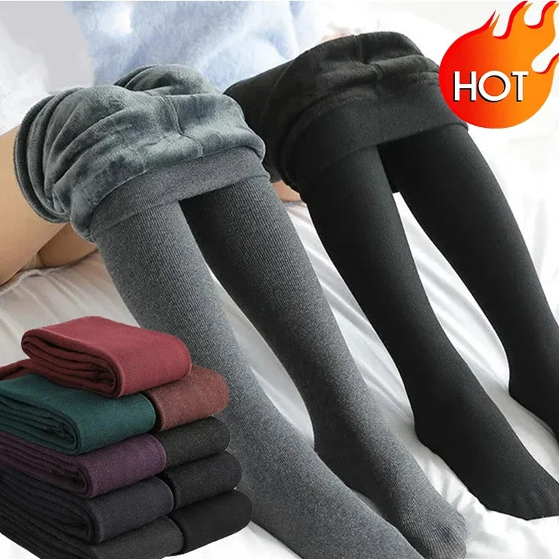 Collants thermiques doublés polaire – femme