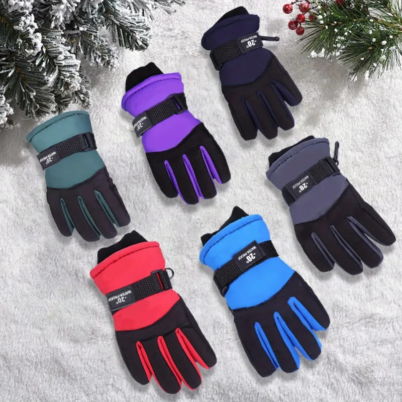 Gants de ski enfant chauds et antidérapants
