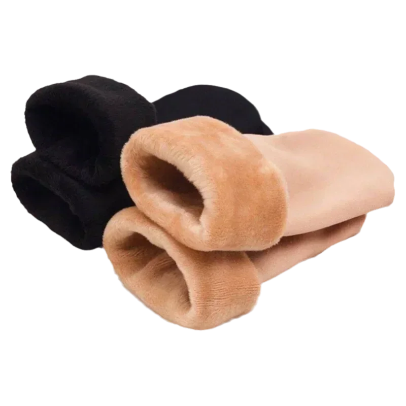Chaussettes chaudes doublées velours – femme