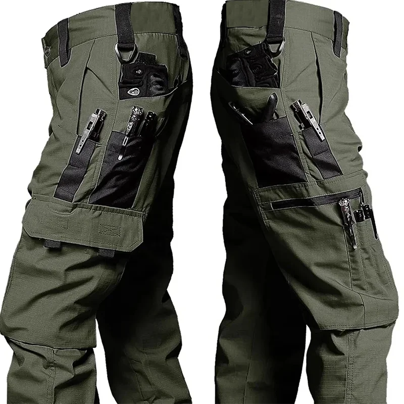 Pantalon cargo homme multi-poches – travail et randonnée