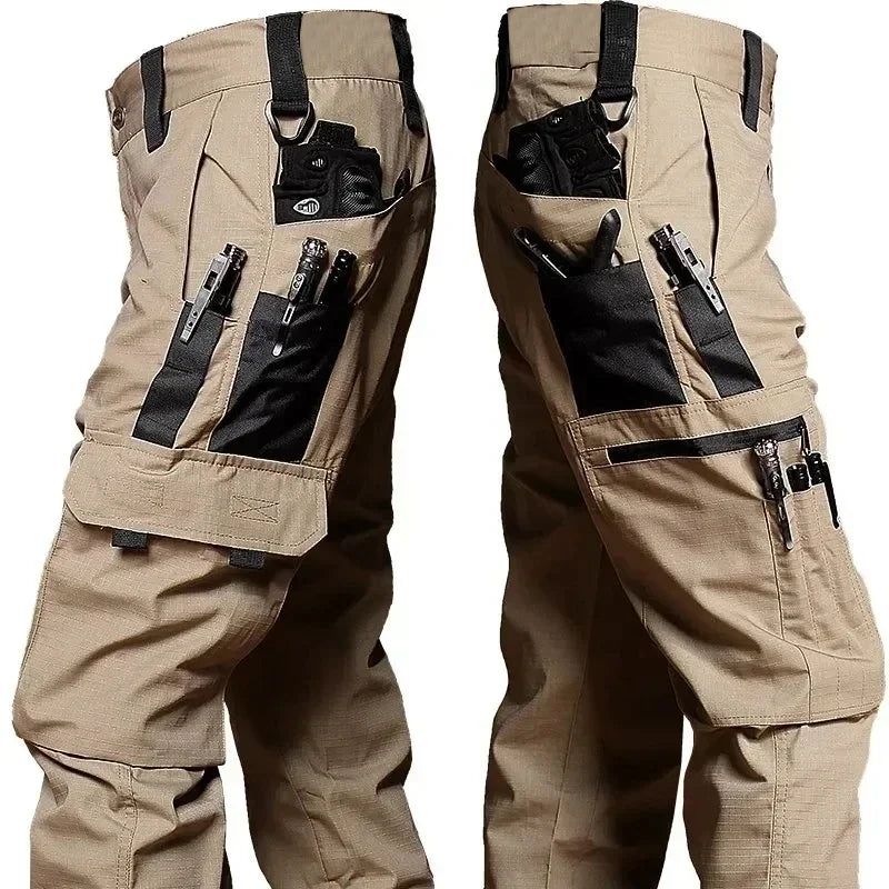 Pantalon cargo homme multi-poches – travail et randonnée